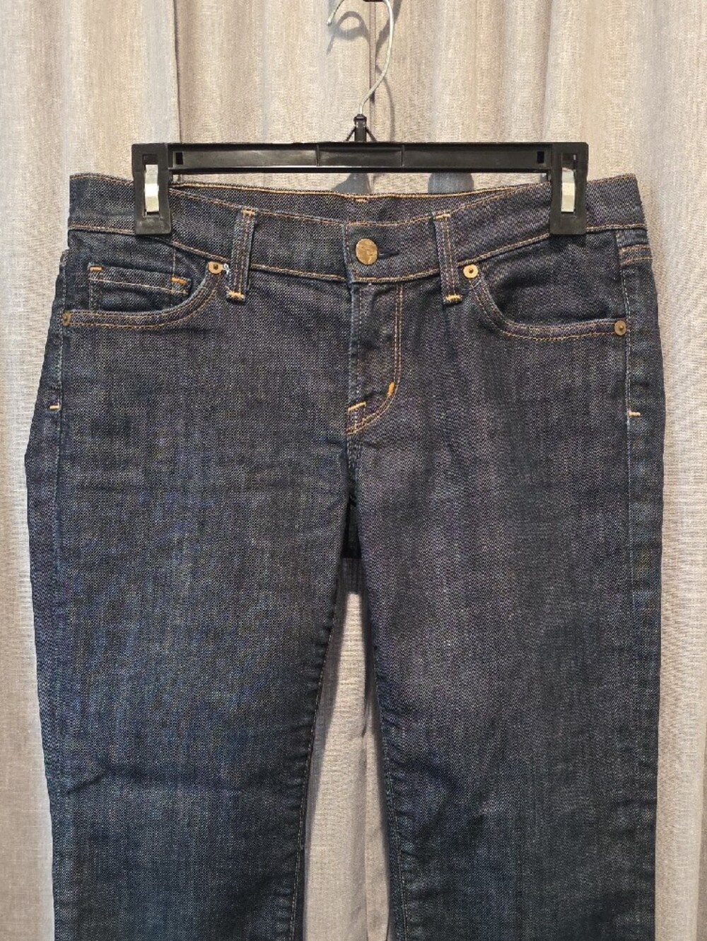 Citizens Of Humanity Kelly #063 Dark Blue Low Waist Stretch Cropped Jeans - Picture 2 of 16